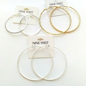 Nine West Hoop Earring Lot